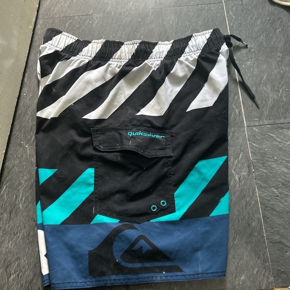 y2k early 2000’s Quiksilver Quicksilver swimming surf beach Board shorts - Picture 4 of 6